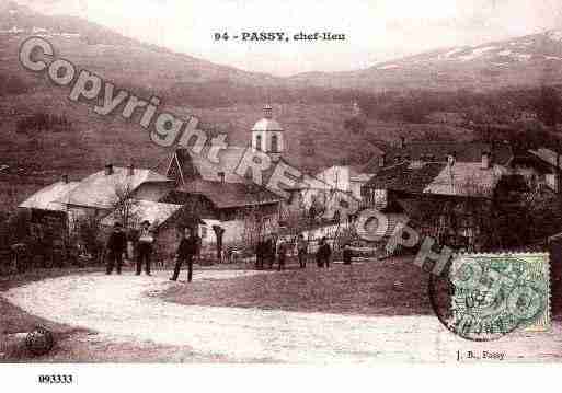 Ville de PASSY, carte postale ancienne