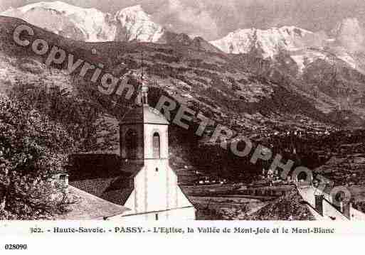 Ville de PASSY, carte postale ancienne