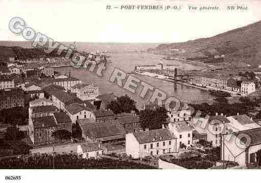 Ville de PORTVENDRES, carte postale ancienne