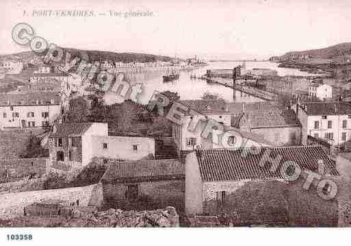 Ville de PORTVENDRES, carte postale ancienne