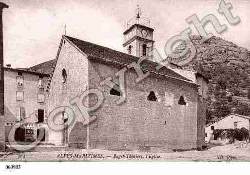 Ville de PUGETTHENIERS, carte postale ancienne