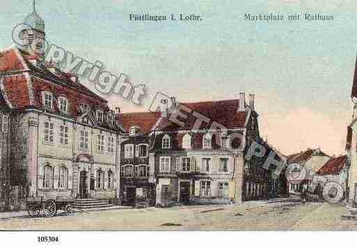 Ville de PUTTELANGEAUXLACS, carte postale ancienne