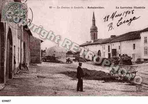 Ville de REHAINVILLER, carte postale ancienne Ville de REHAINVILLER, carte postale ancienne