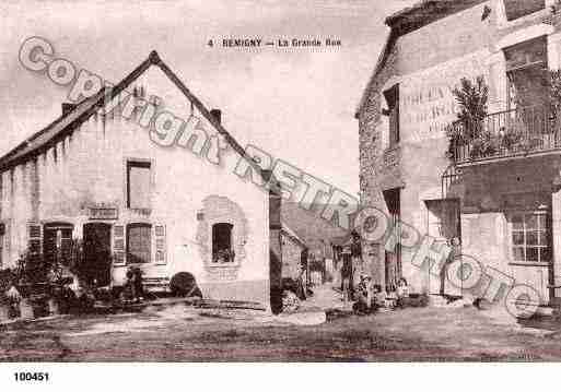 Ville de REMIGNY, carte postale ancienne