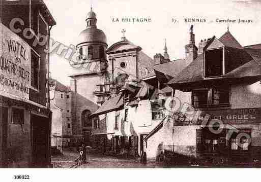 Ville de RENNES, carte postale ancienne