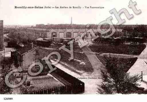 Ville de ROMILLYSURSEINE, carte postale ancienne