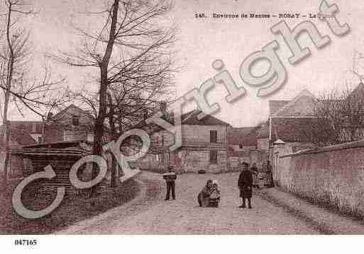 Ville de ROSAY, carte postale ancienne