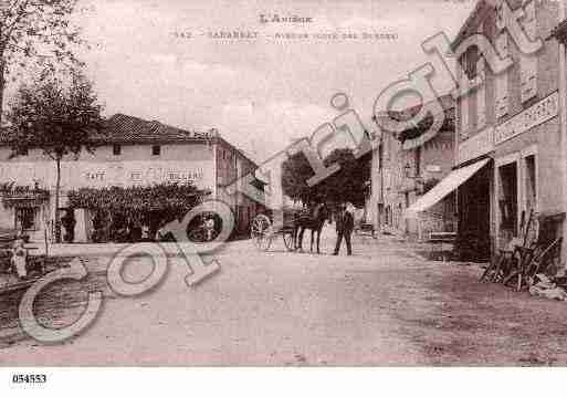 Ville de SABARAT, carte postale ancienne