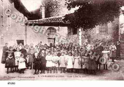 Ville de SAINTJUSTSAINTRAMBERT, carte postale ancienne