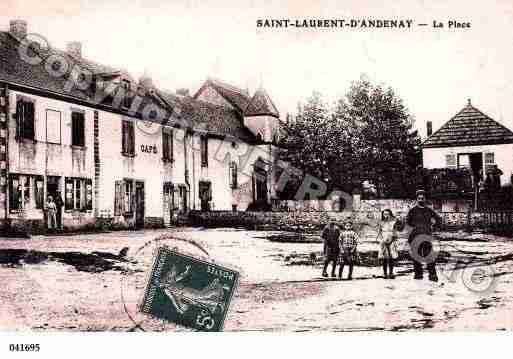 Ville de SAINTLAURENTD\'ANDENAY, carte postale ancienne