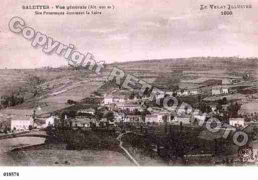 Ville de SALETTES, carte postale ancienne