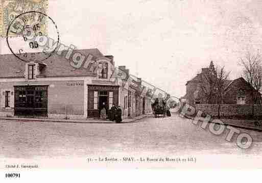 Ville de SPAY, carte postale ancienne