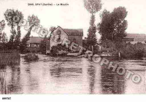 Ville de SPAY, carte postale ancienne