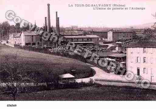 Ville de TOURDESALVAGNY(LA), carte postale ancienne