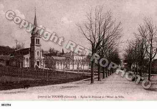 Ville de TOURNE(LE), carte postale ancienne