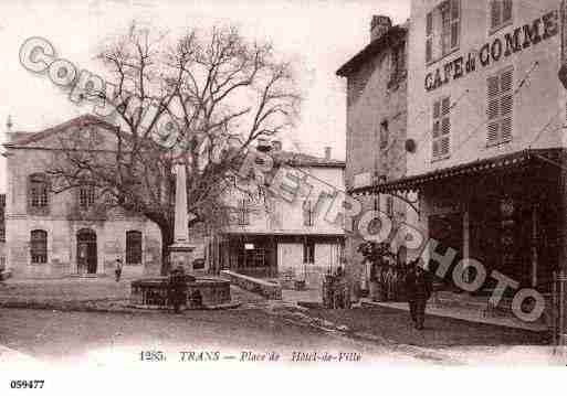 Ville de TRANSENPROVENCE, carte postale ancienne