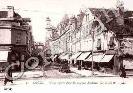 Ville de TROYES, carte postale ancienne