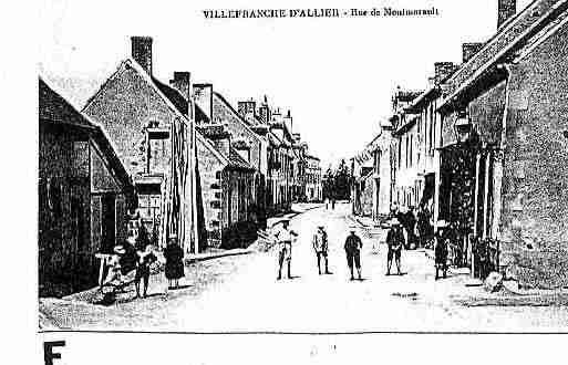 Ville de VILLEFRANCHED'ALLIER, carte postale ancienne