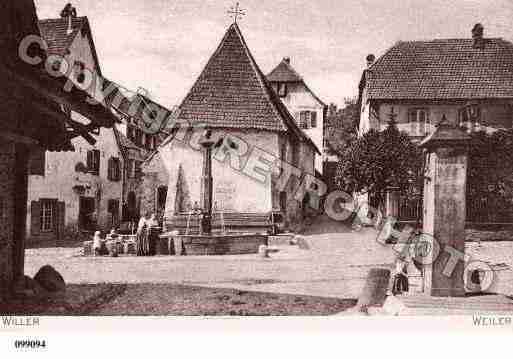 Ville de WILLER, carte postale ancienne