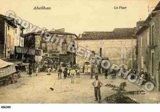 Ville de ABEILHAN, carte postale ancienne