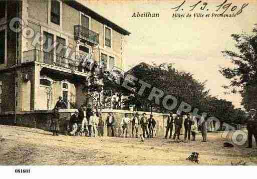 Ville de ABEILHAN, carte postale ancienne Ville de ABEILHAN, carte postale ancienne