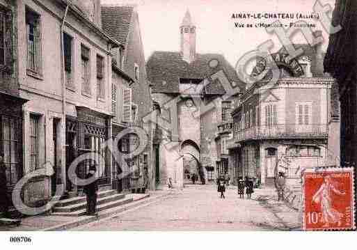 Ville de AINAYLECHATEAU, carte postale ancienne