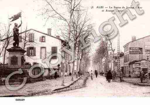 Ville de ALBI, carte postale ancienne