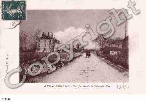 Ville de ARCETSENANS, carte postale ancienne