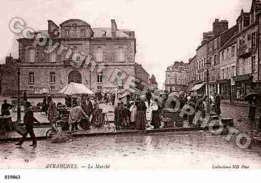 Ville de AVRANCHES, carte postale ancienne