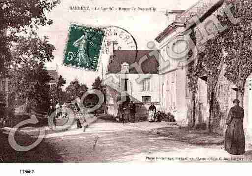 Ville de BARBERY, carte postale ancienne