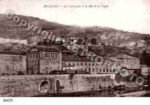 Ville de BESSEGES, carte postale ancienne