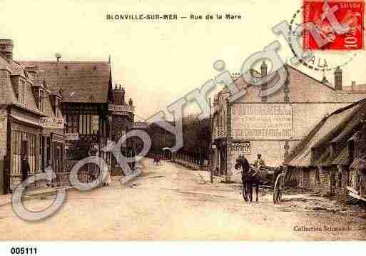 Ville de BLONVILLESURMER, carte postale ancienne