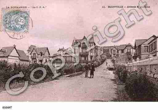 Ville de BLONVILLESURMER, carte postale ancienne