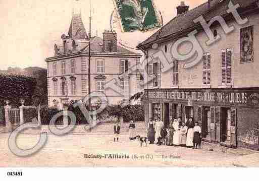 Ville de BOISSYL'AILLERIE, carte postale ancienne