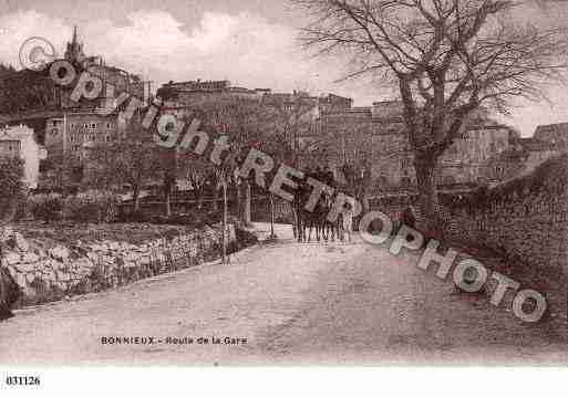 Ville de BONNIEUX, carte postale ancienne