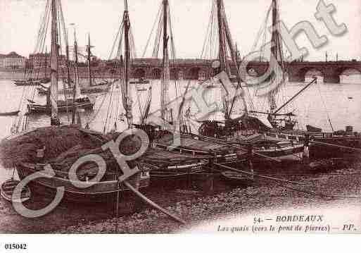 Ville de BORDEAUX, carte postale ancienne