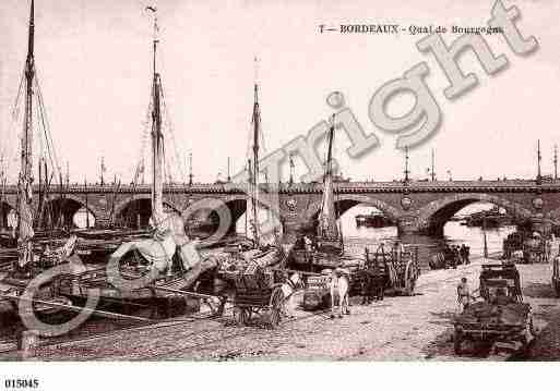 Ville de BORDEAUX, carte postale ancienne