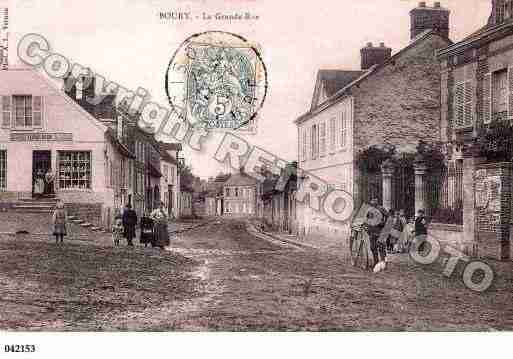 Ville de BOURYENVEXIN, carte postale ancienne