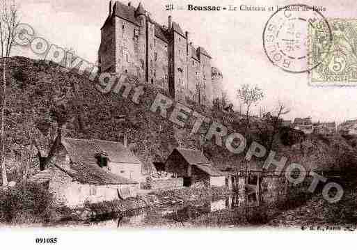 Ville de BOUSSAC, carte postale ancienne