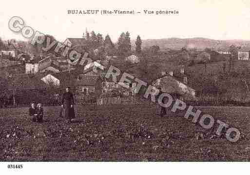 Ville de BUJALEUF, carte postale ancienne