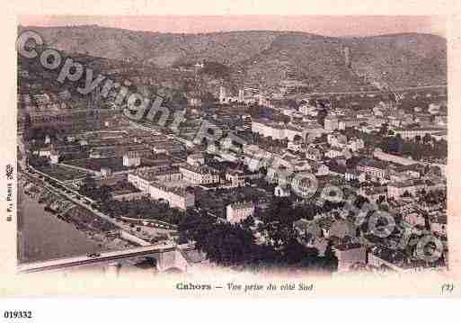 Ville de CAHORS, carte postale ancienne