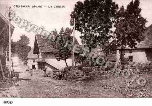 Ville de CENSEAU, carte postale ancienne