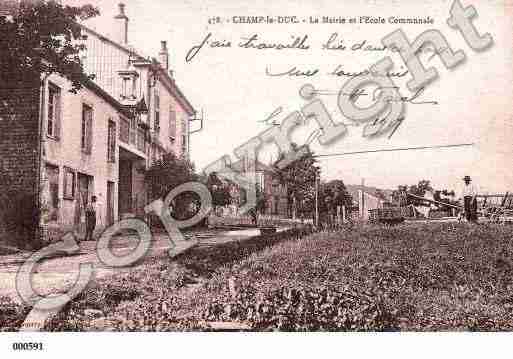 Ville de CHAMPLEDUC, carte postale ancienne