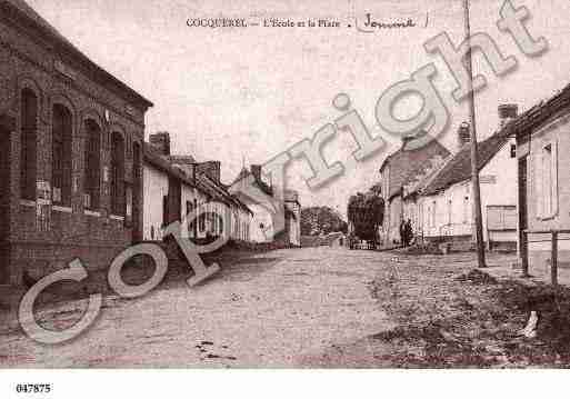 Ville de COCQUEREL, carte postale ancienne