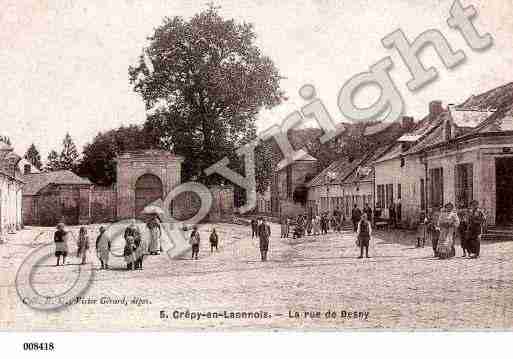 Ville de CREPY, carte postale ancienne Ville de CREPY, carte postale ancienne