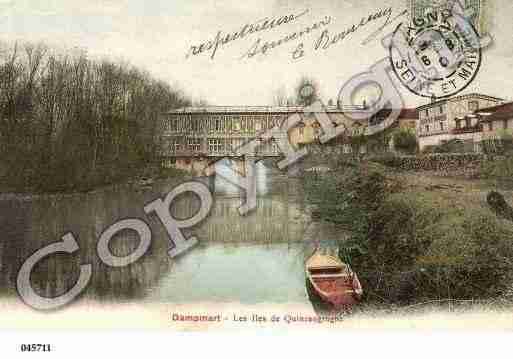 Ville de DAMPMART, carte postale ancienne