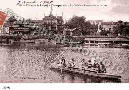 Ville de DAMPMART, carte postale ancienne