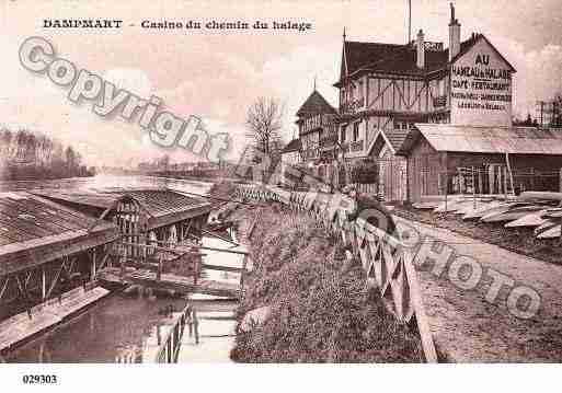 Ville de DAMPMART, carte postale ancienne