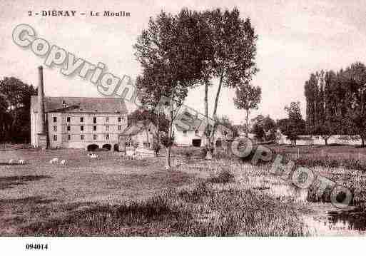 Ville de DIENAY, carte postale ancienne