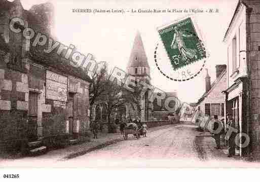 Ville de DIERRE, carte postale ancienne